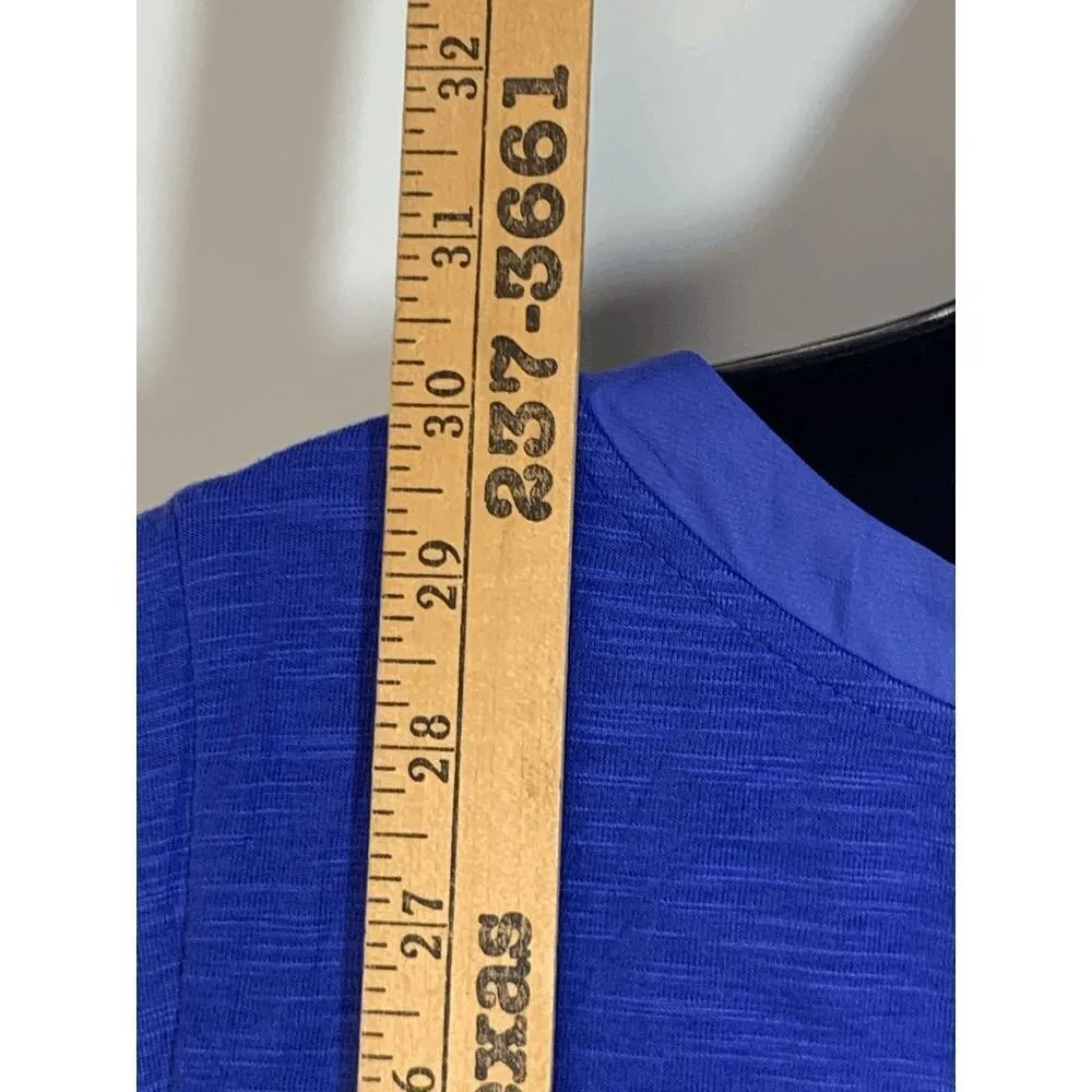 Adrienne Vittadini Womens Tank Top Long Back True Blue 2XL - Image 8