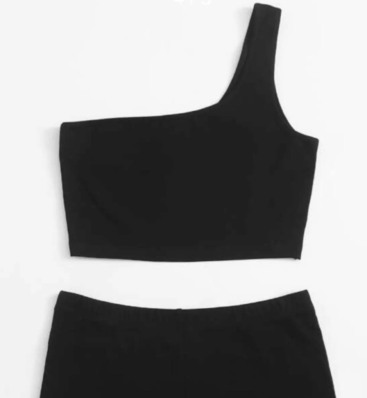 SheIn One Shoulder Crop Top - Image 3