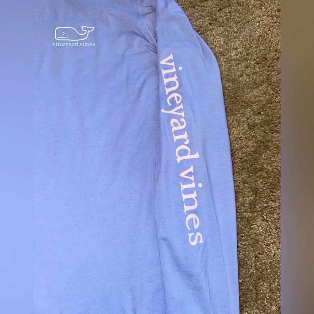 Vineyard Vines Edgartown Long Sleeve Hoodie Tee Hydrangea - Image 4