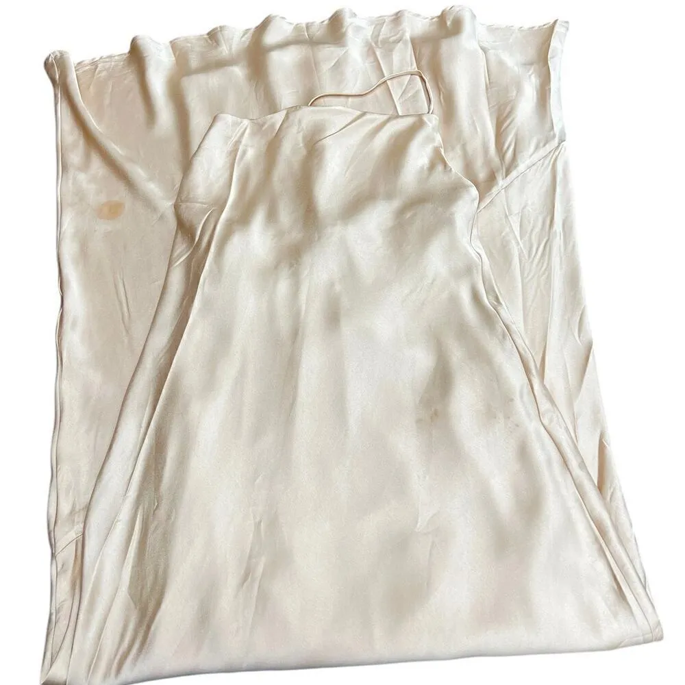 Show Me Your Mumu Tuscany Maxi Slip Dress in Champagne Luxe Satin size XS - Image 11