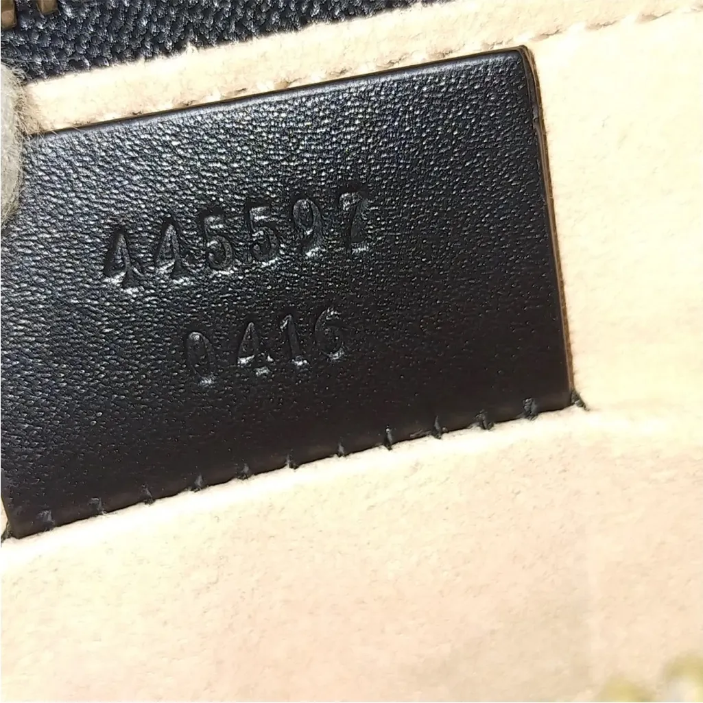 Gucci Black Leather Egg Pouch Clutch with UFO Design - Image 9