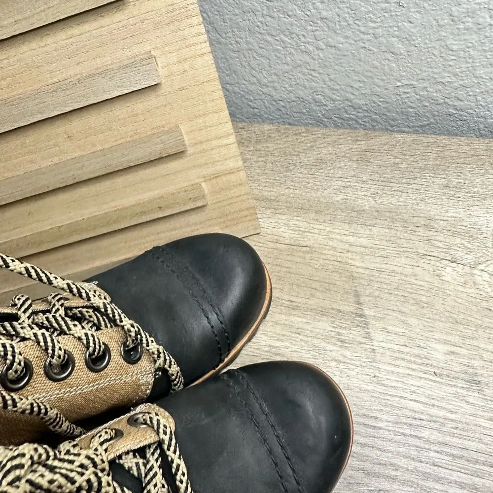 Sorel Women’s 5 PDX Buff Tan Wedge Boots Booties - Image 5