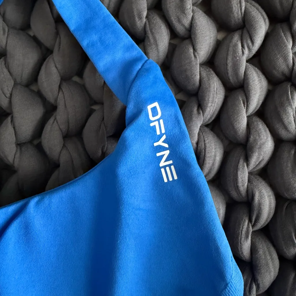 DFYNE Impact Sports Bra Electric Blue Size XS - Image 4