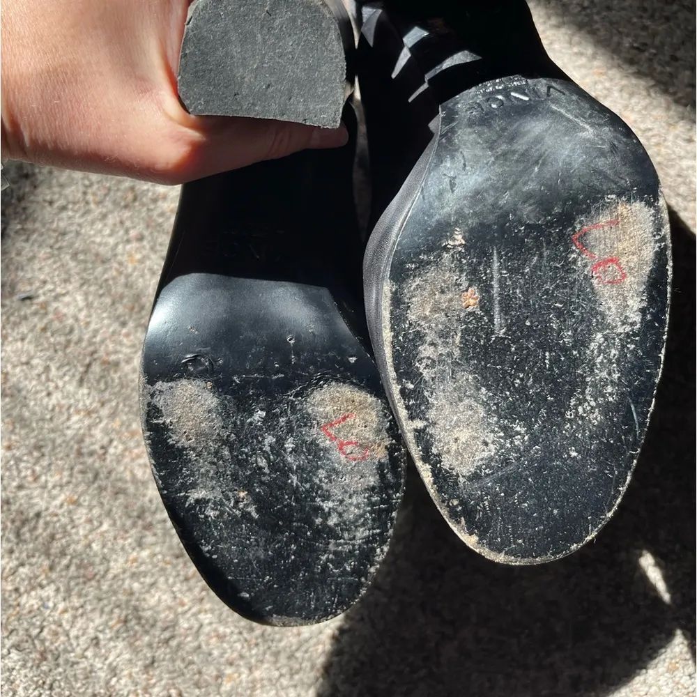 Vince leather and wool booties - Image 2