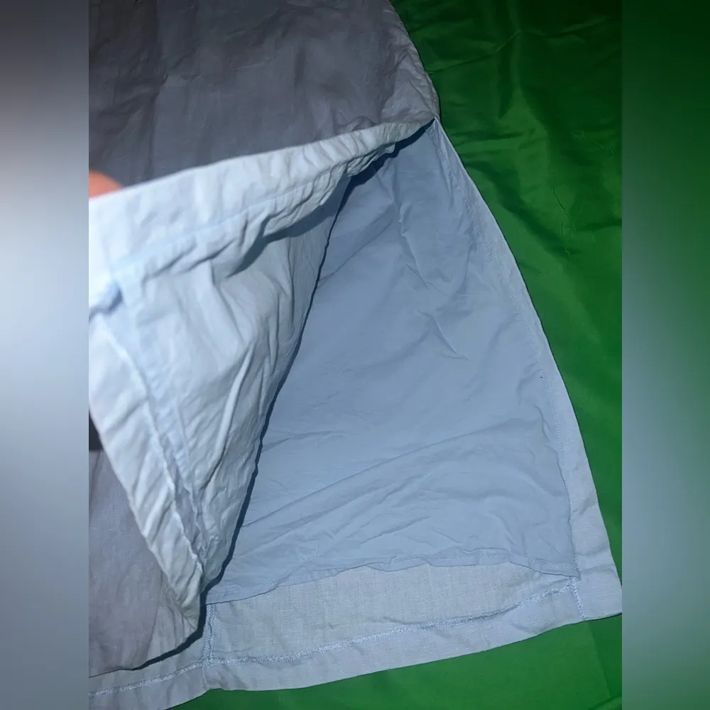 Abercrombie & Fitch The Linen Collection Light Blue Sleeveless Dress size XLTall - Image 6