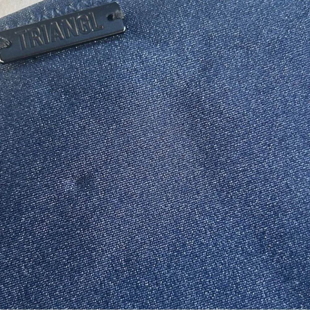 NWOT Triangl Billie Neoprene Bikini Bottom in Into the Night Navy Blue Sz S - Image 3