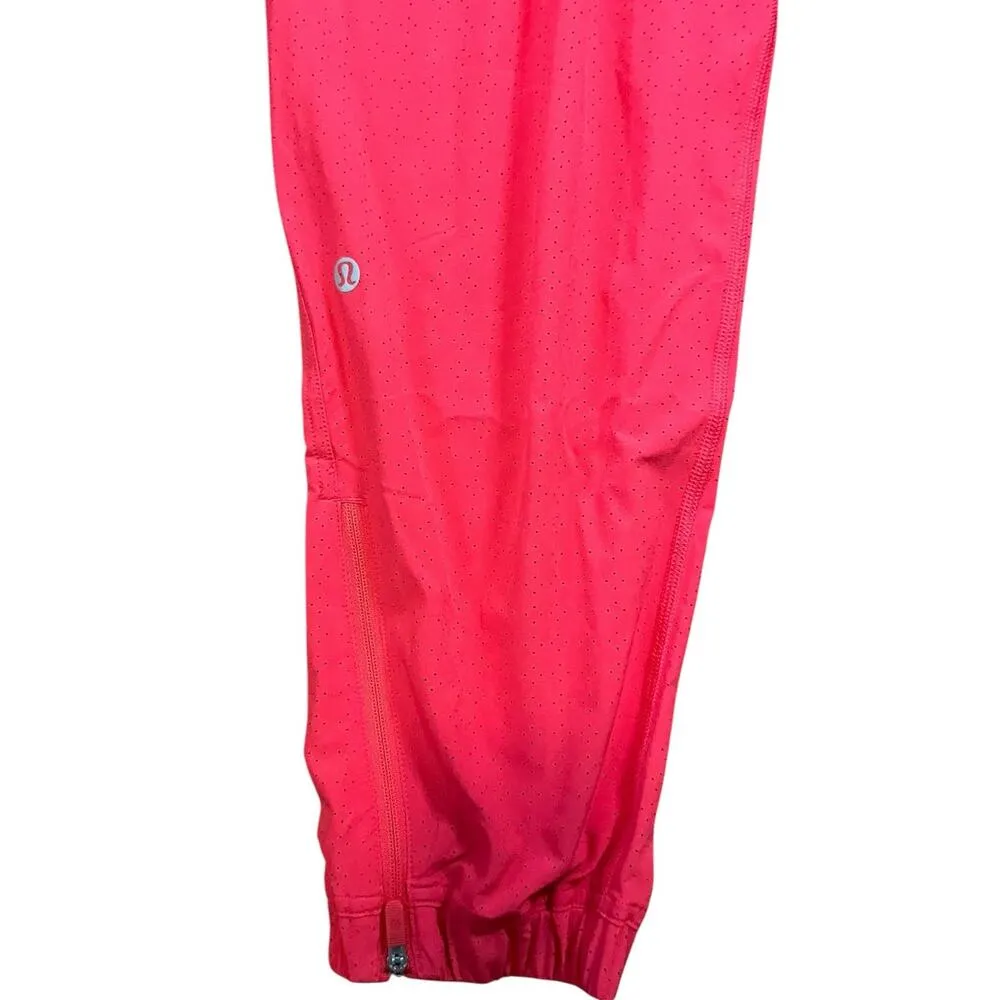 Lululemon Adapted State Perforated High Rise-Jogger Red Glow Size 8 28 Inch NWOT - Image 3