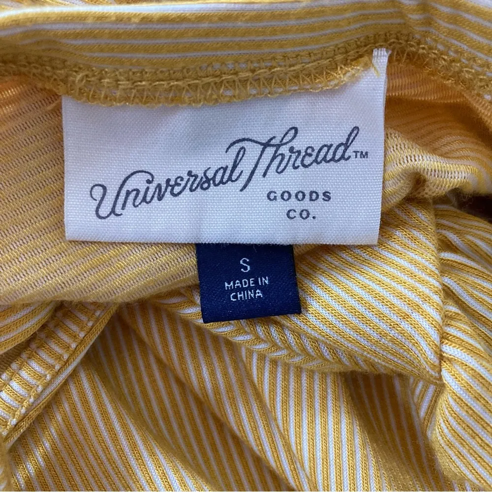 Universal Threads Universal Thread Yellow V-neck Spaghetti Strap Mini Dress - Image 9