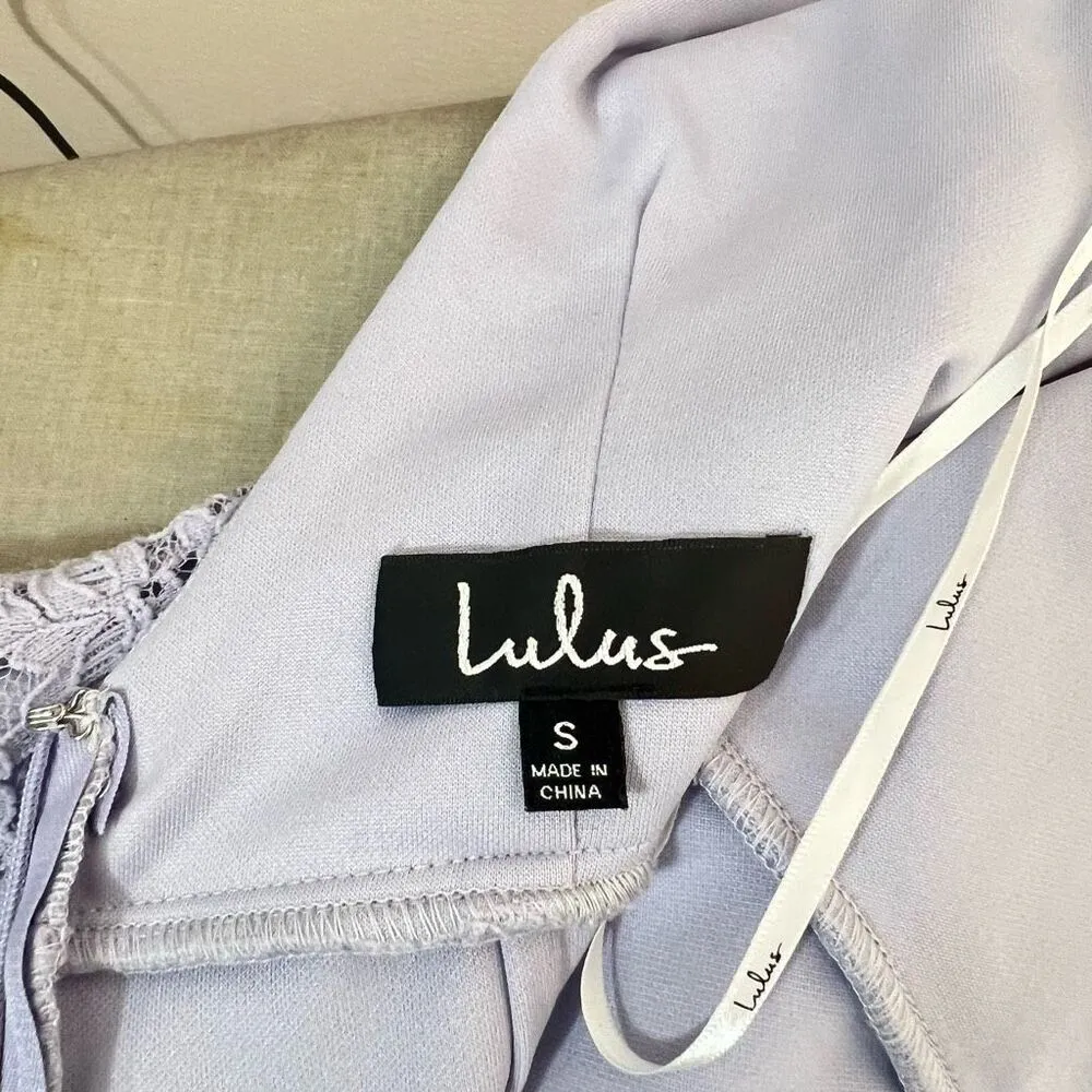 Lulu’s Magic of Love Lavender Lace Bodycon Dress size small - Image 11