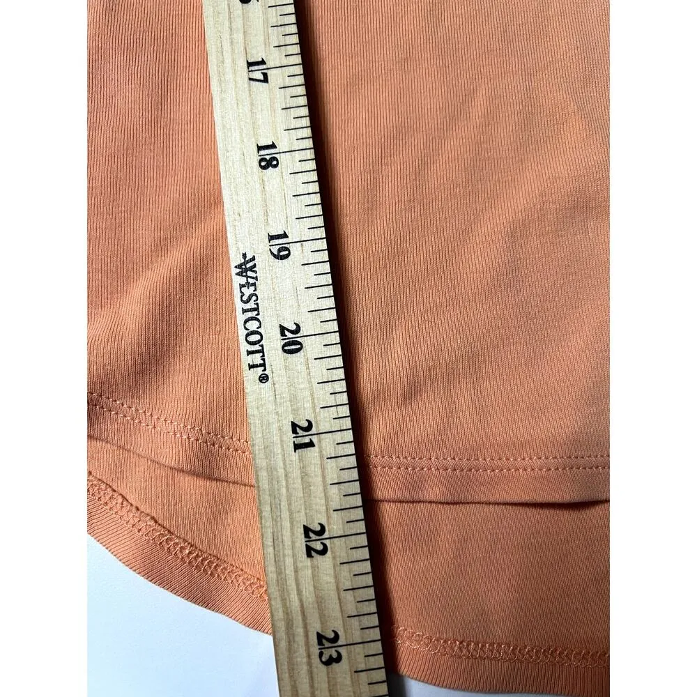 Chico's The Ultimate Tee Women's Sz 0 T-Shirt Orange Cozy Cotton Preppy Capsule - Image 5