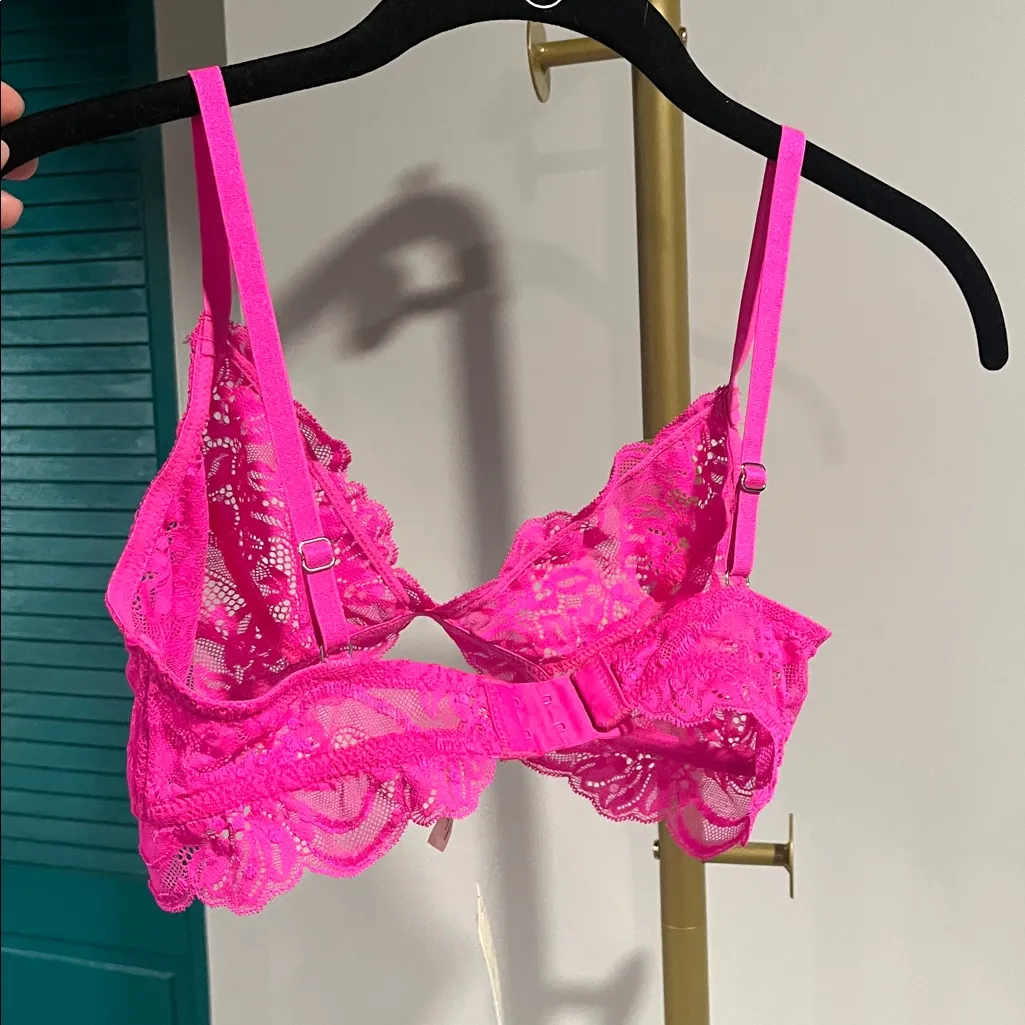 Free People NWT Last Dance Lace Triangle Bralette - S - Image 10