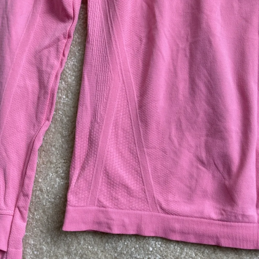 Athleta Long Sleeve Seamless Top Women's Size XS Pink Workout Running Active - Image 2