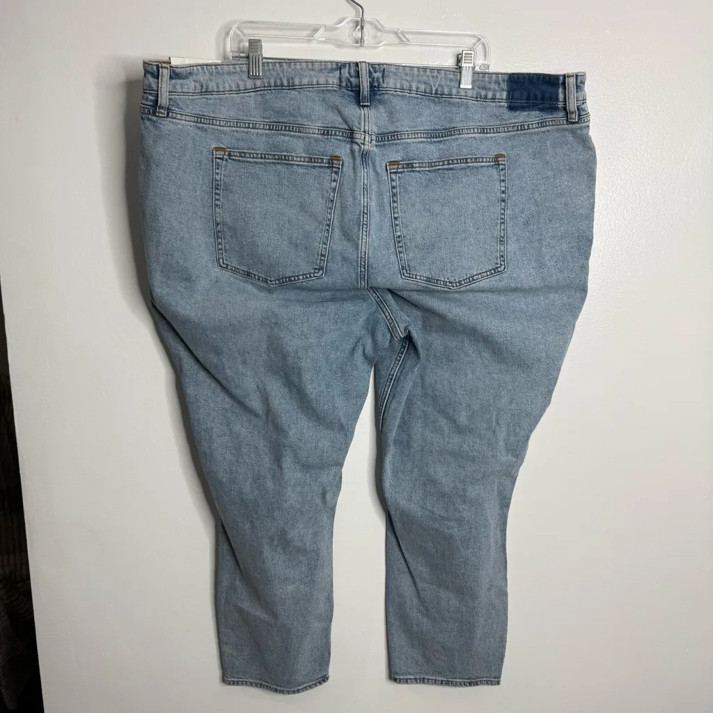 Abercrombie & Fitch Curve Love‎ The Skinny High Rise Blue Wash Size 37/24 Short - Image 5