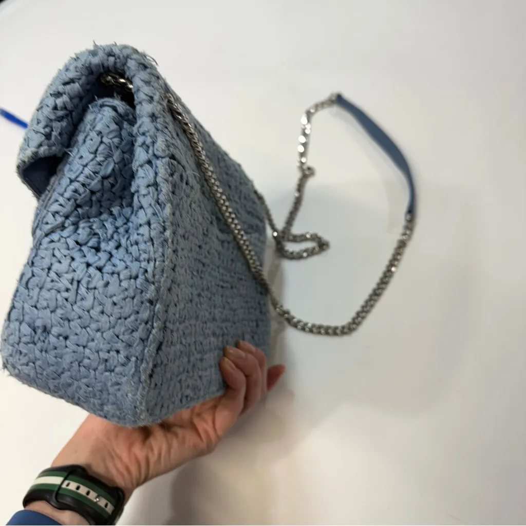 Sandro RAFFIA YZA BAG blue - Image 6