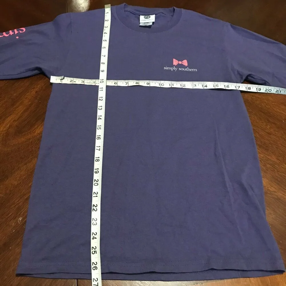 Simply Southern Womens Tee Size Small Preppy Life Boots Shoes Long Sleeve Sandal - Image 4