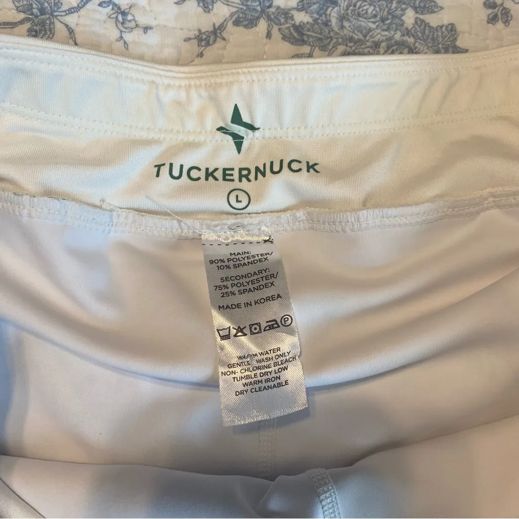 Tuckernuck Sport White Pleated Fresh Buds Tennis Pickle Ball Skirt Size Large - Image 2