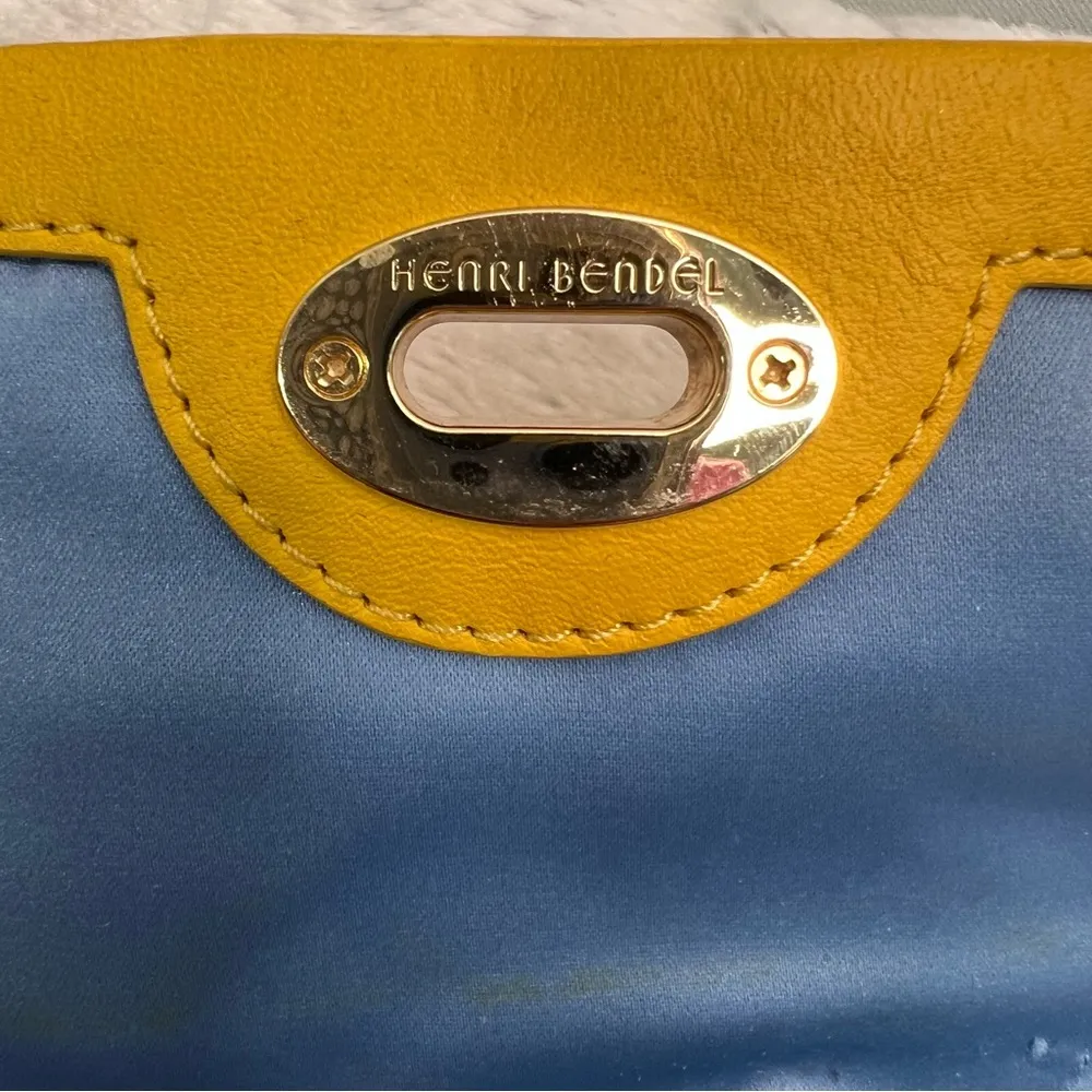 Henri Bendel Mini Crossbody Mustard Color - Image 6