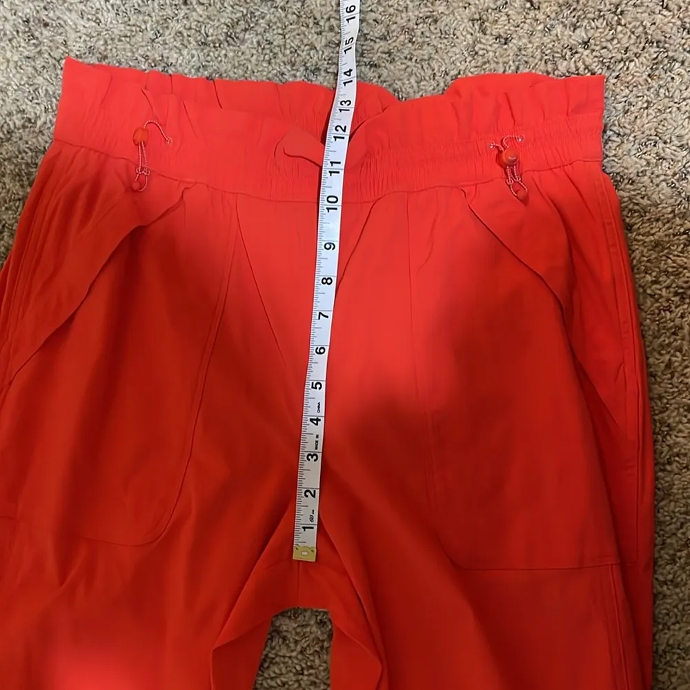 Athleta Trekkie Parachute Pants High Rise Wide Leg Orange Size 10 533487 - Image 14