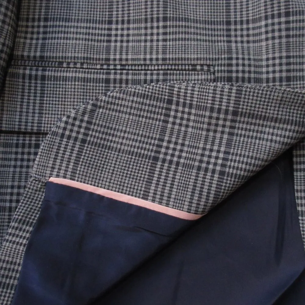 NWT J.Crew Sommerset Blazer in Heather Grey Plaid Italian Wool Jacket 6 - Image 5