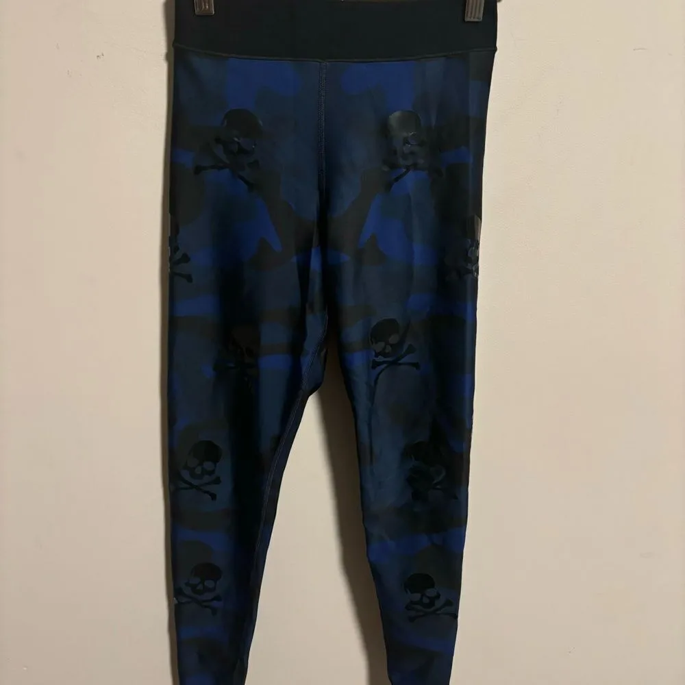 ultracor x Soul Cycle Python Skull Camo Leggings Blue- Size Small - Image 7