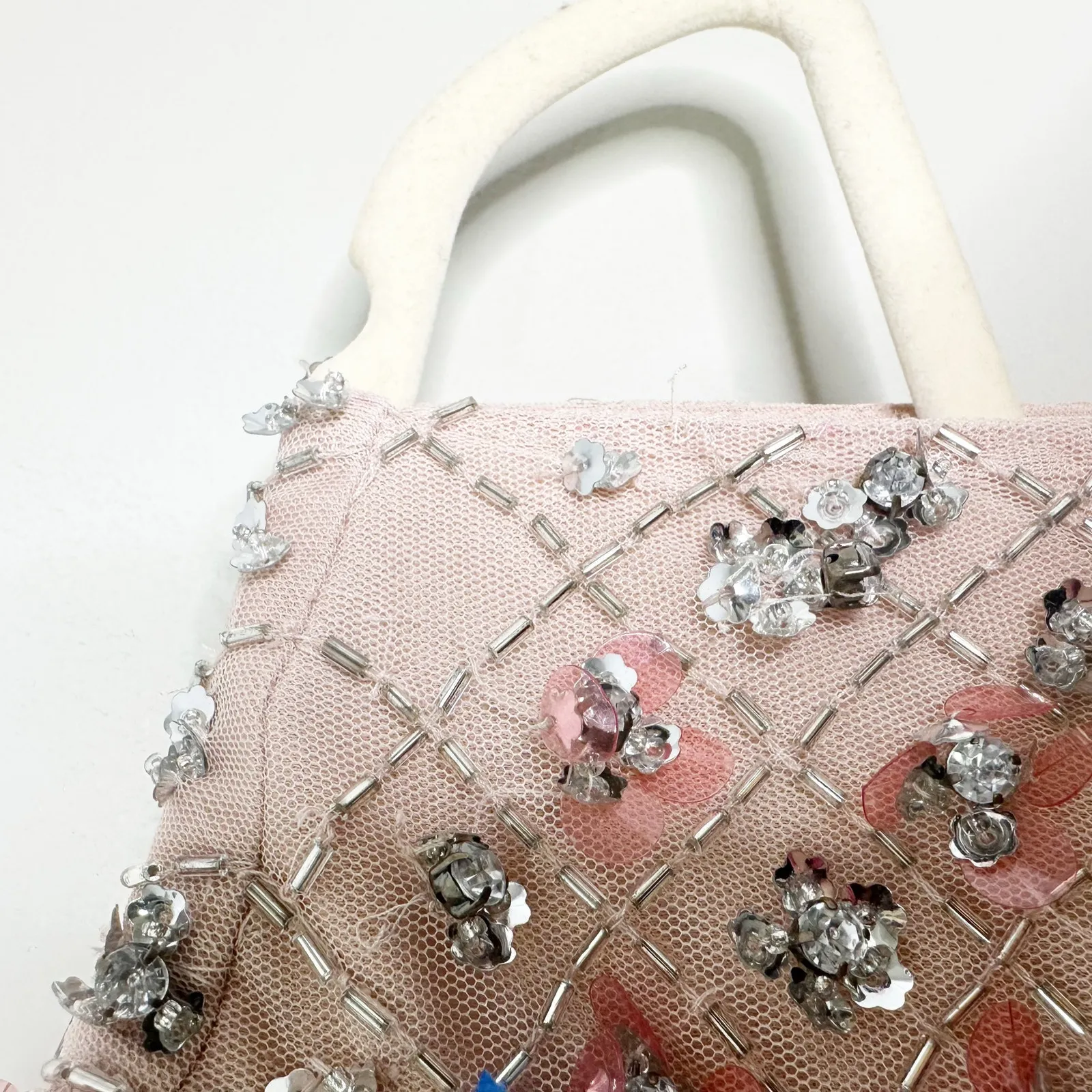 Mac Duggal 10780 Peach Pink Beaded Fitted Column Cocktail Length Gown 4 NEW - Image 5