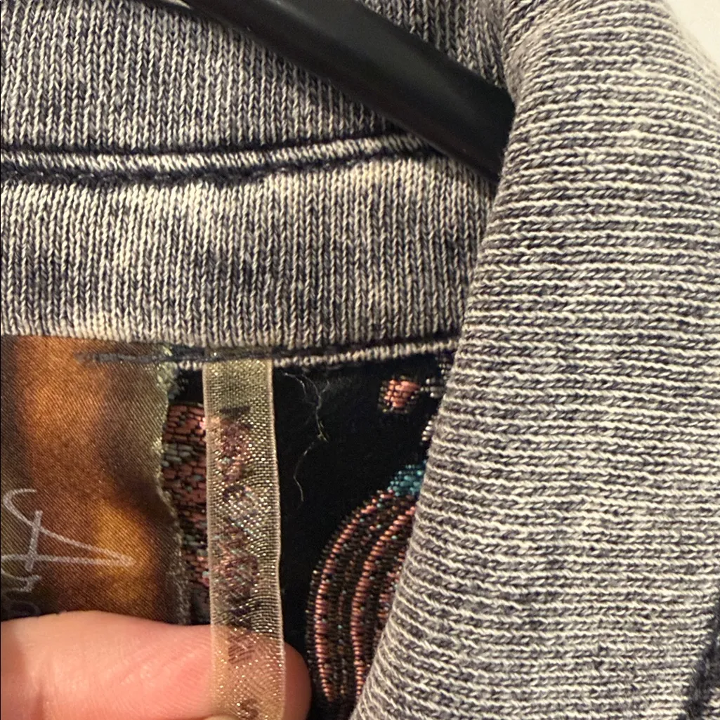 Midi aratta acid wash Harmony Trench dress small Gray - Image 5