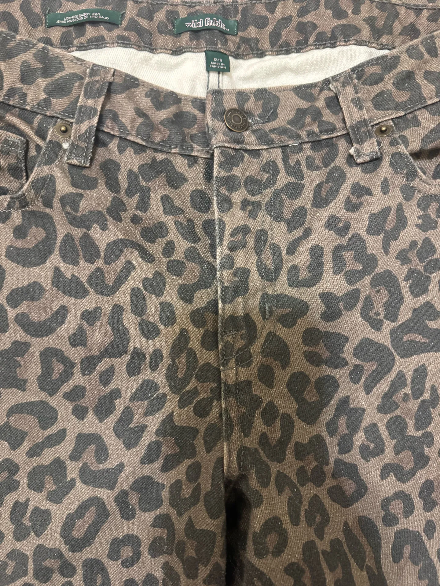 Wild fable cheetah low rise jeans - Image 3