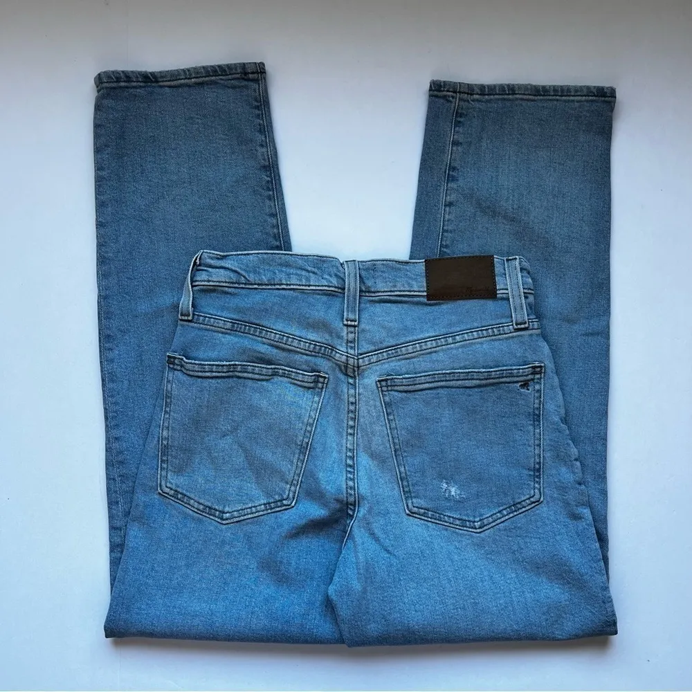 Madewell Petite Perfect Vintage Straight Jean Danby Wash Knee-Rip Edition 25P - Image 3