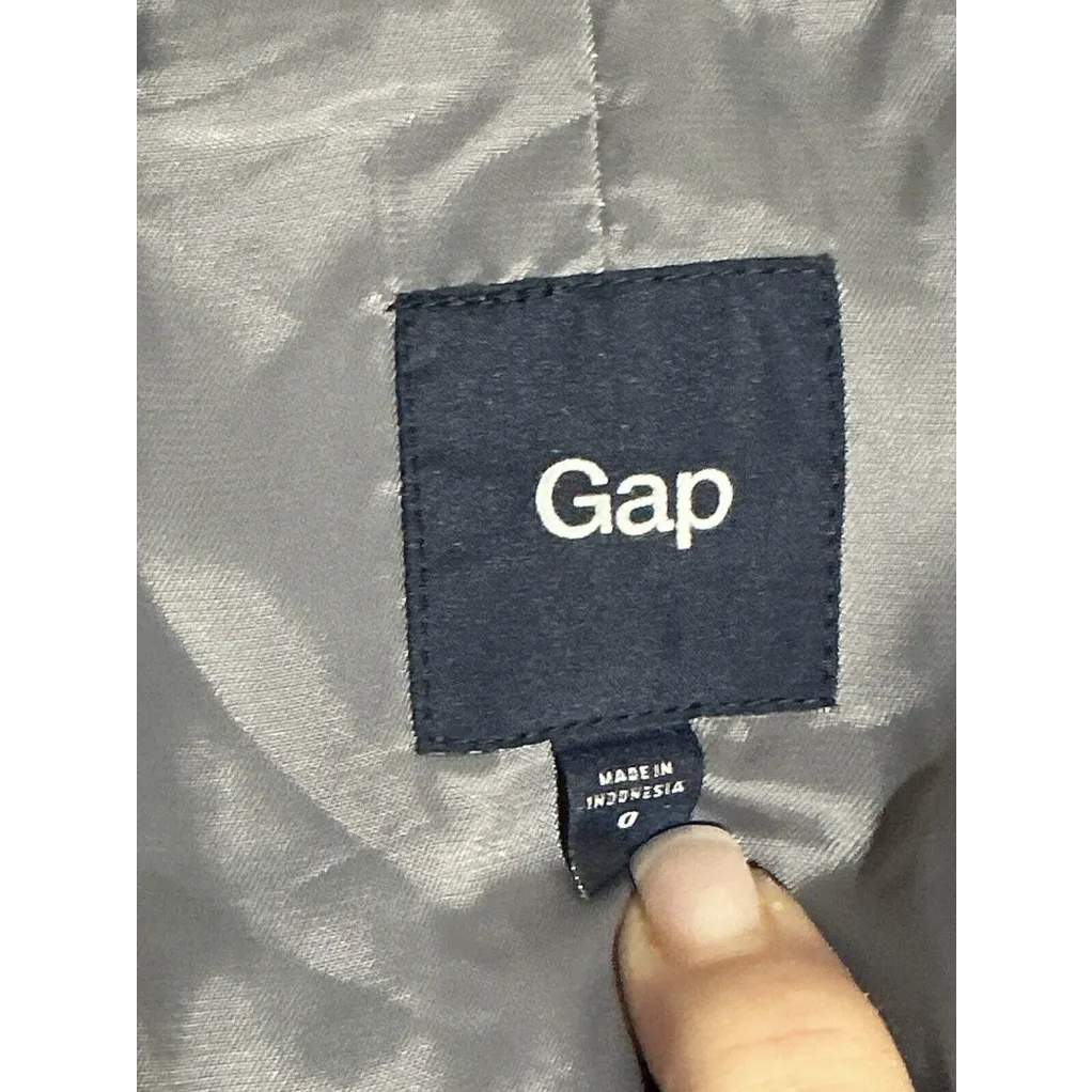 Woman’s Gap Size 0 Blue 2 Button Up Lined Blazer - Image 5