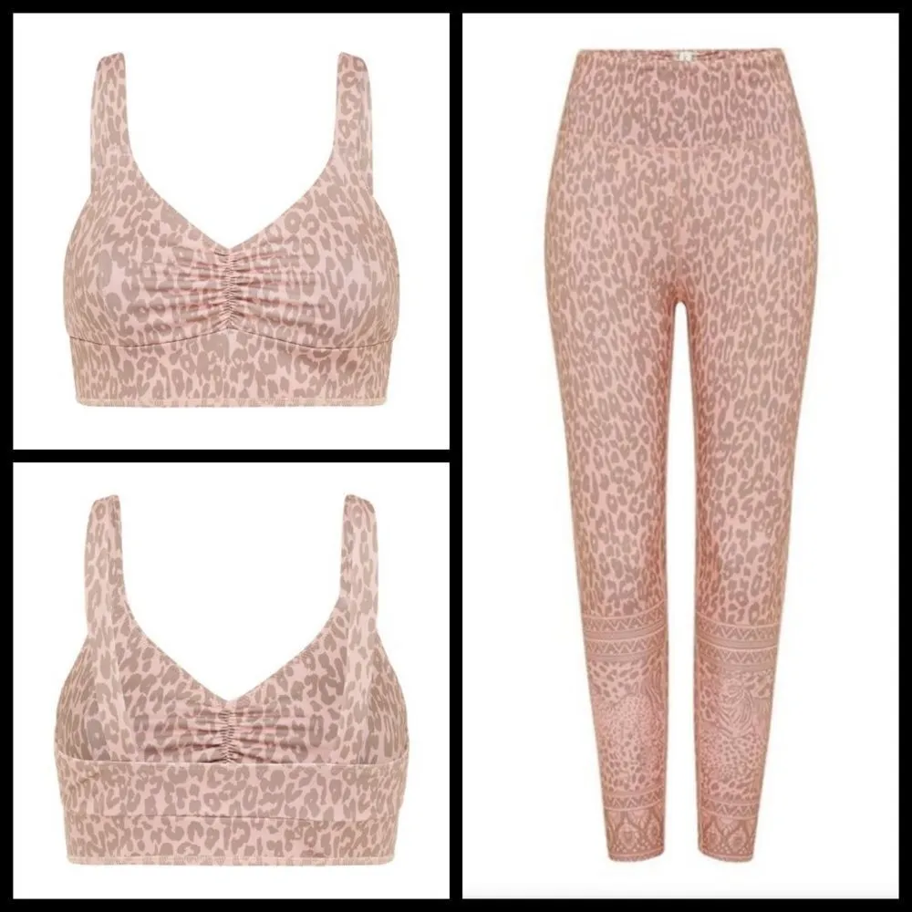 💕SPELL & THE GYPSY💕 Wild Thing Legging & Bra Set Pink Size XL - Image 9