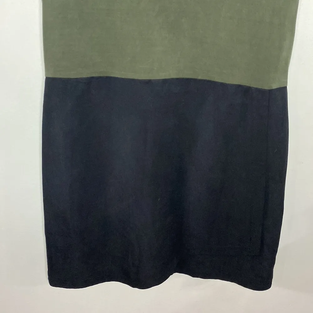 Anthro Dolan Left Coast Horizon colorblock dress in green and black combo sz S - Image 7