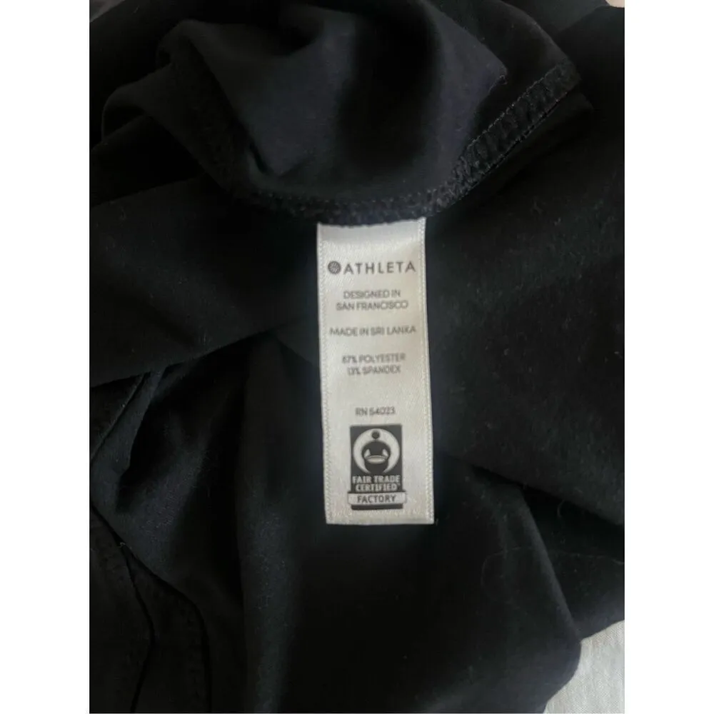 Athleta‎ Black Short Sleeve Athletic T-Shirt XS - Image 4