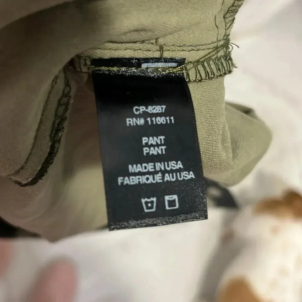 NWT Anthropologie Amadi camo pants xs floral green camouflage pants 100% cotton - Image 11