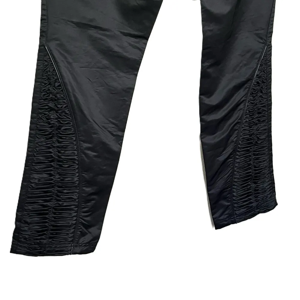 Stella McCartney x Adidas Womens Ruched Pants Womens Size‎ XS Activewear Black - Image 4