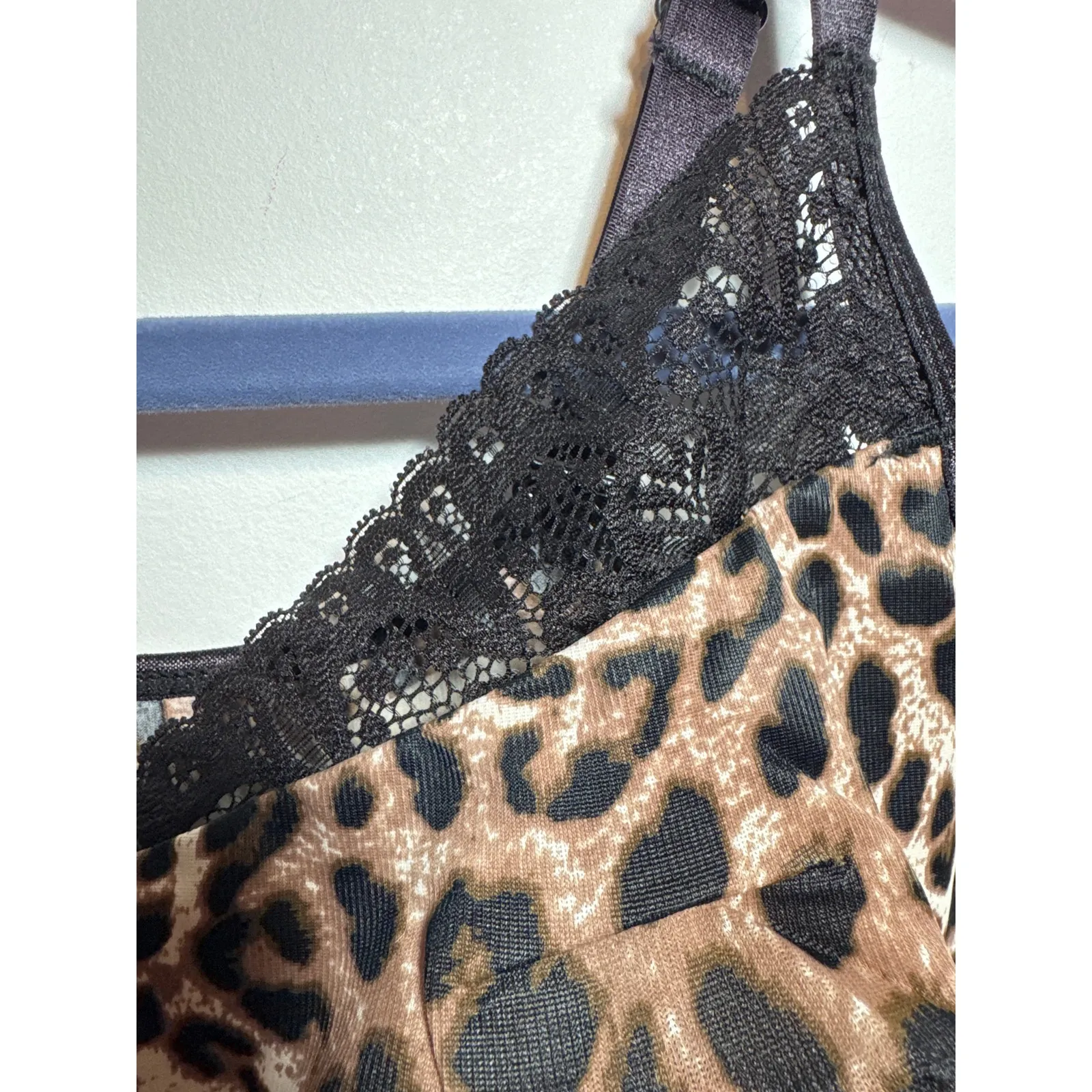 Brand New Ruby Ribbon Women's Size 34 Restyle Demi Bra Leopard Print Tan - Image 5