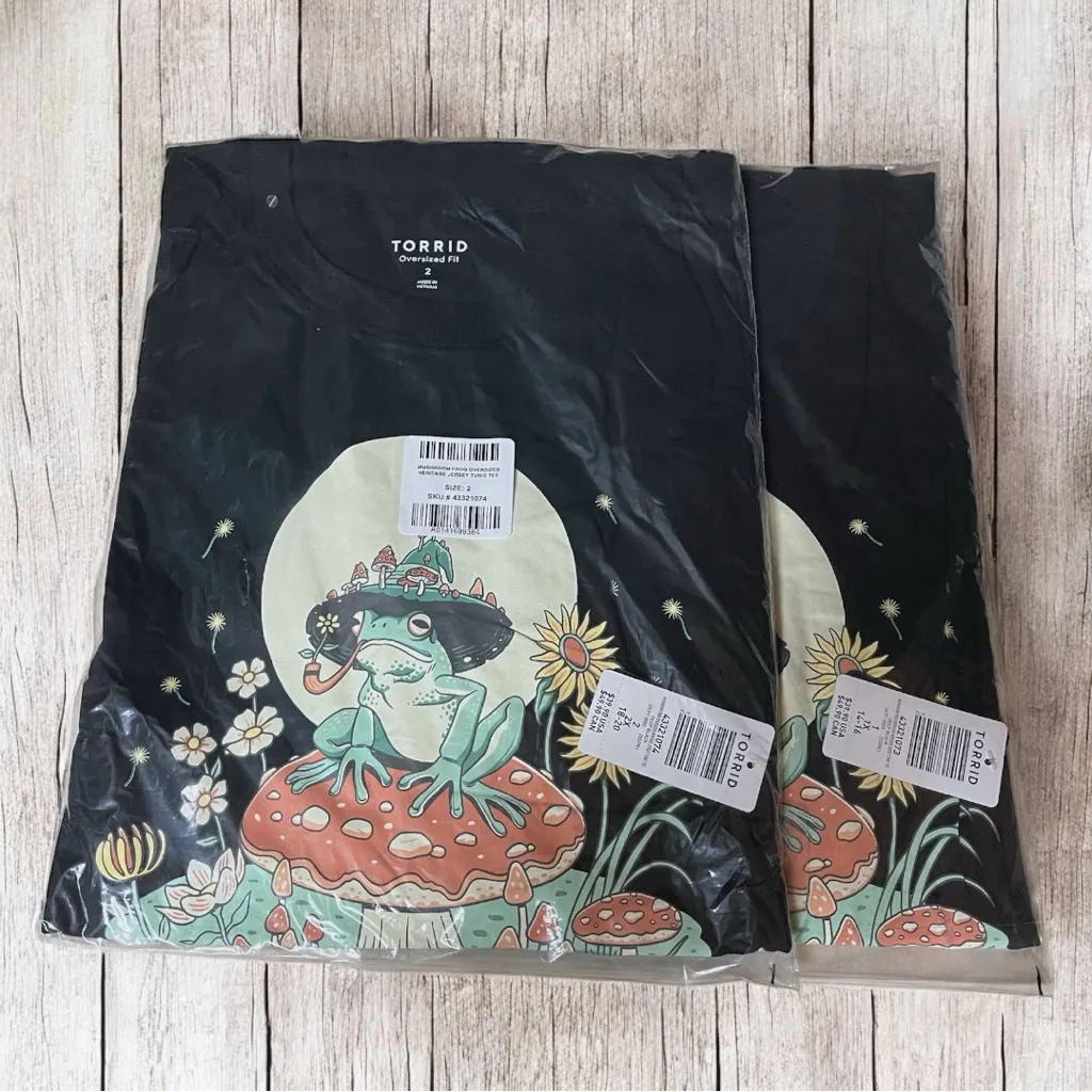 Size 1: Torrid Mushroom Oversized Fit Heritage Jersey Tunic Tee - Image 5