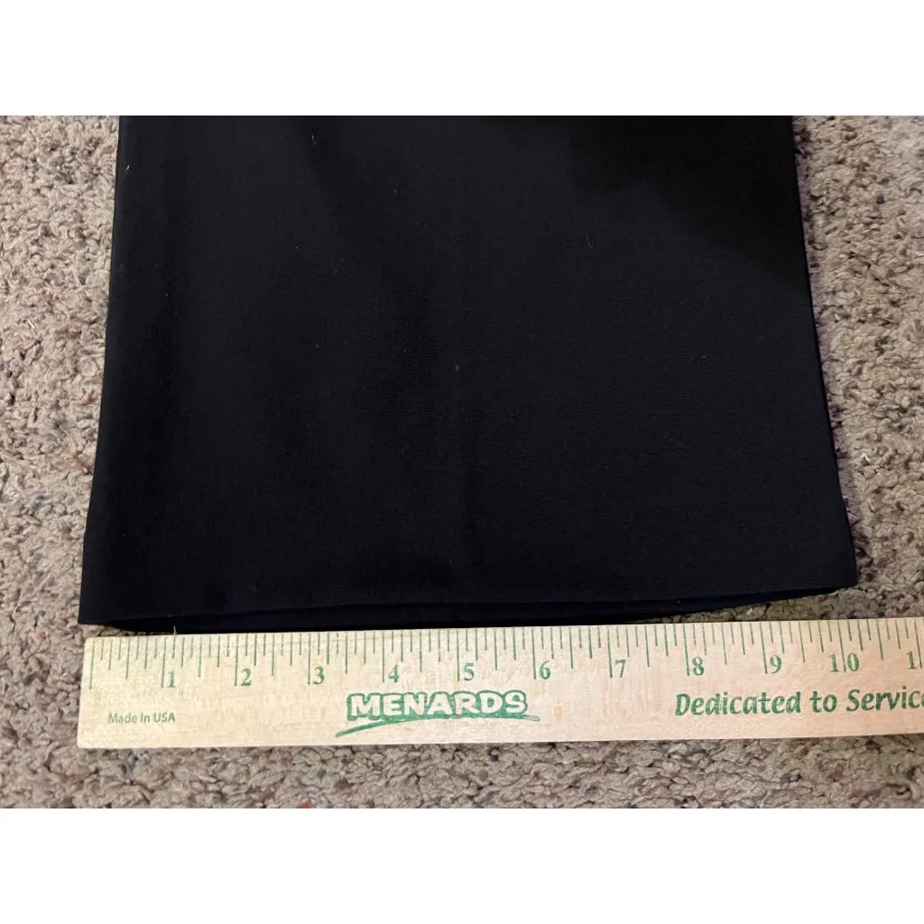 Briggs New York Pants Womens 24WS Short Black Slacks Flat Front Used - Image 13