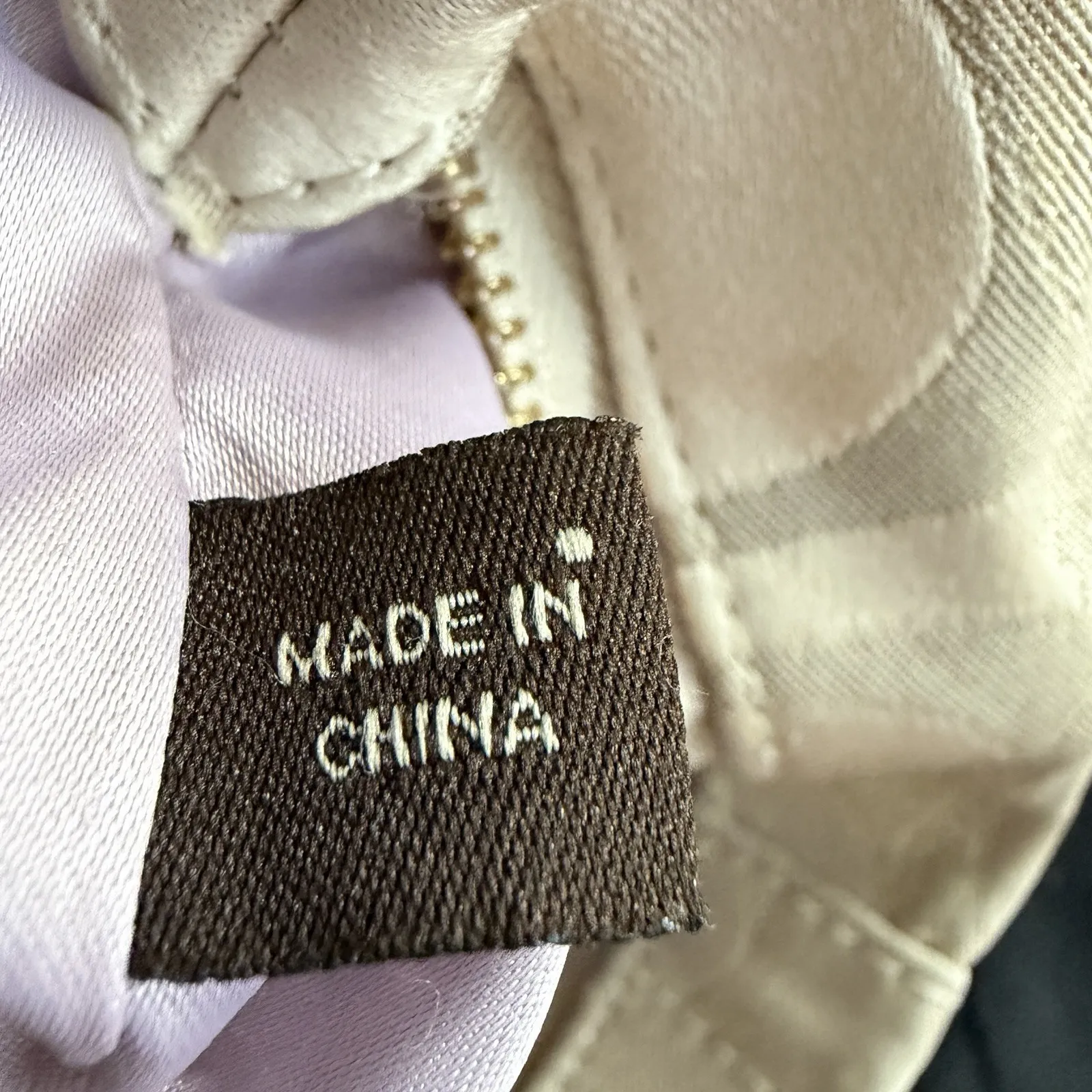 Coach F19820 Signature Canvas Gold Leather Hobo Shoulder Bag Medium - Image 14