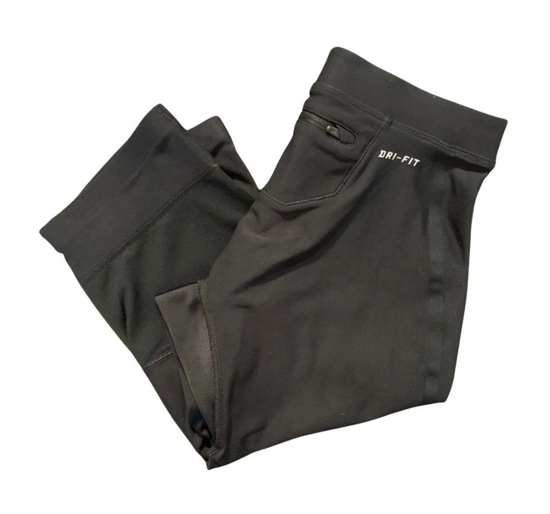 Pro | Black Leggings Crop Long Bike Shorts With Pocket Size Small - Image 5