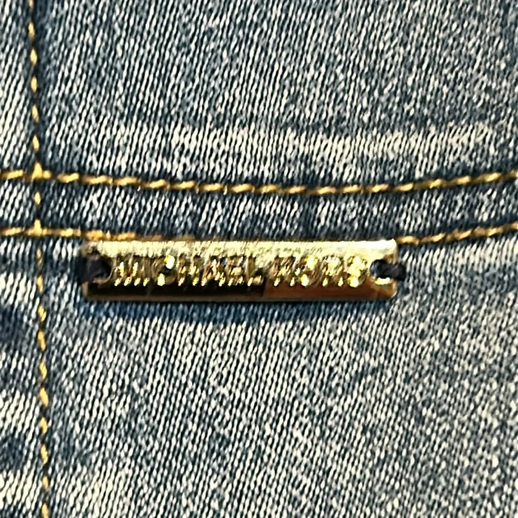 Woman’s Michael Kors Blue Denim Pants Size 8 - Image 7