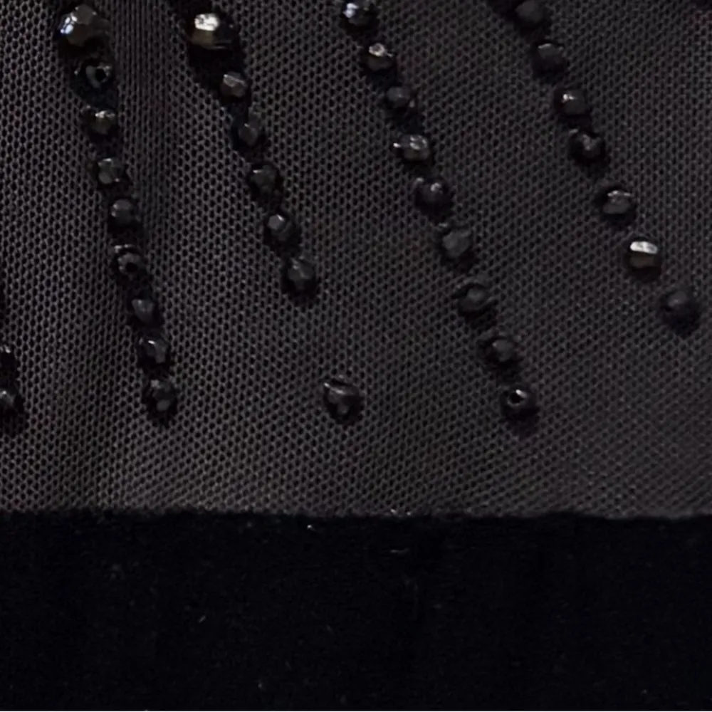 Ronni Nicole Evenings Velvet Sequin Embellished Tank Top Black Size Large‎ NWT - Image 4