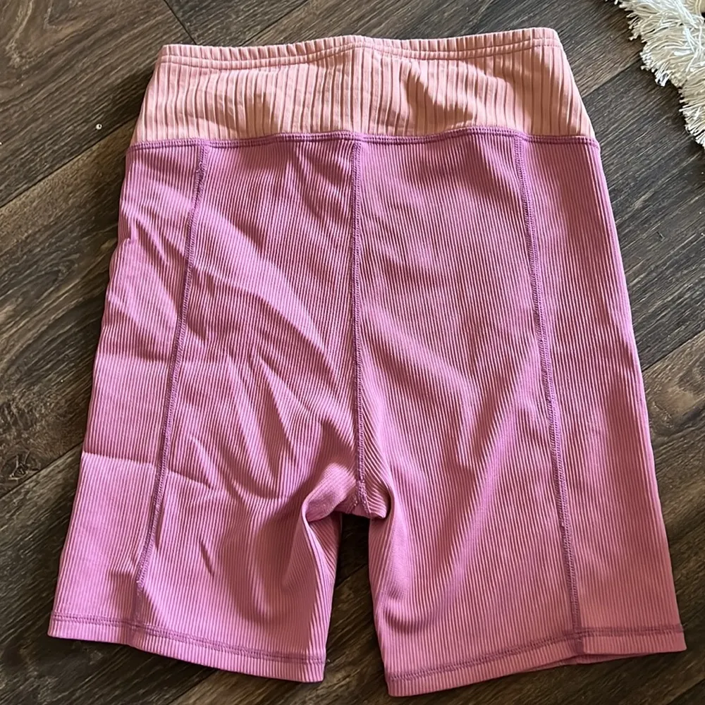 For Love & Lemons Purple Biker Shorts - Image 3