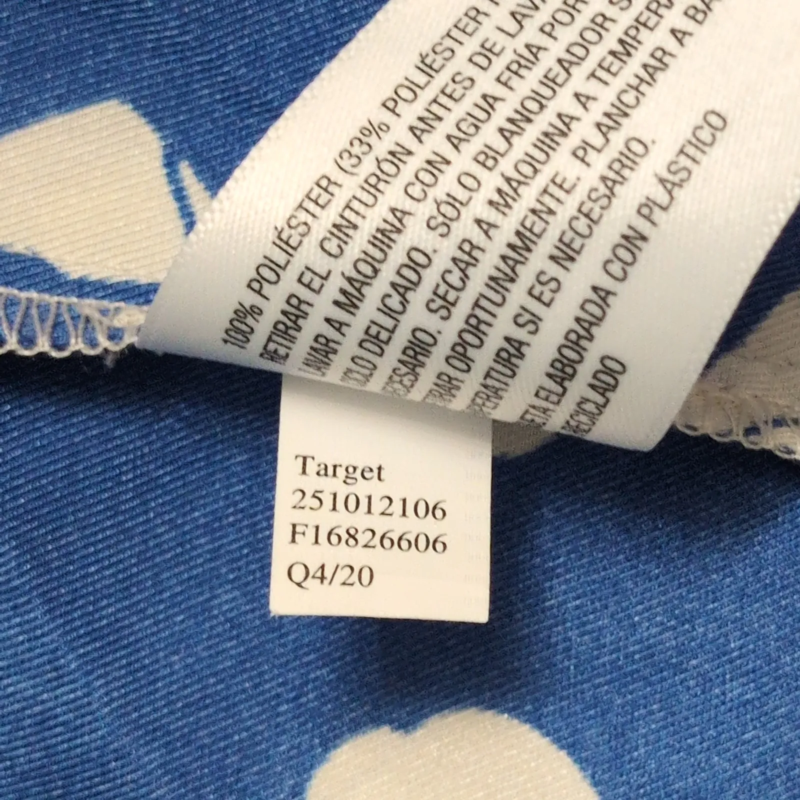 Alexis x Target Blue White Abstract Print Long Sleeve Drop Waist Midi Dress XXS - Image 9