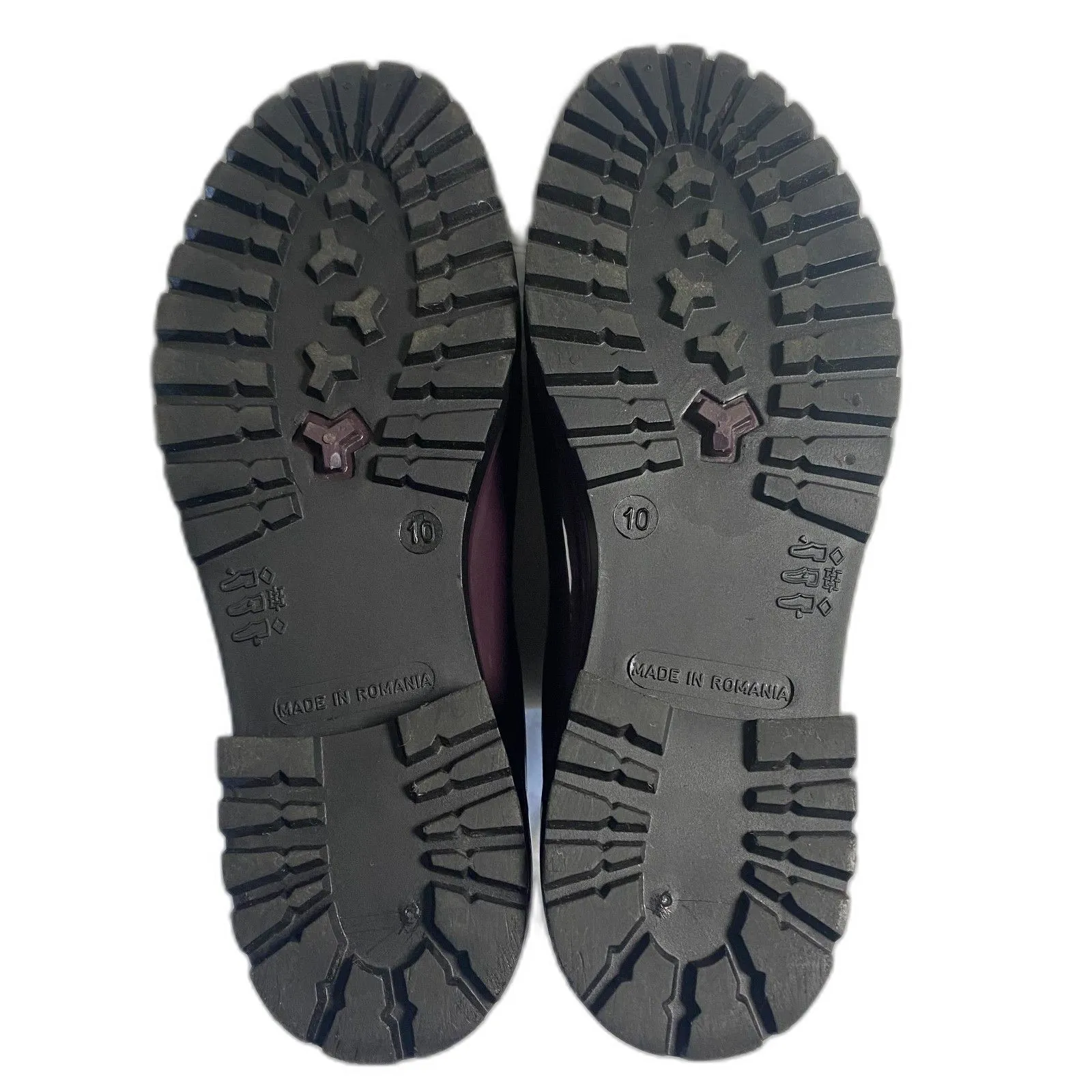 Vince Risa Gum Chelsea Boot Rainboot Glossy Burgundy Slip on Women's Sz 10 - Image 5