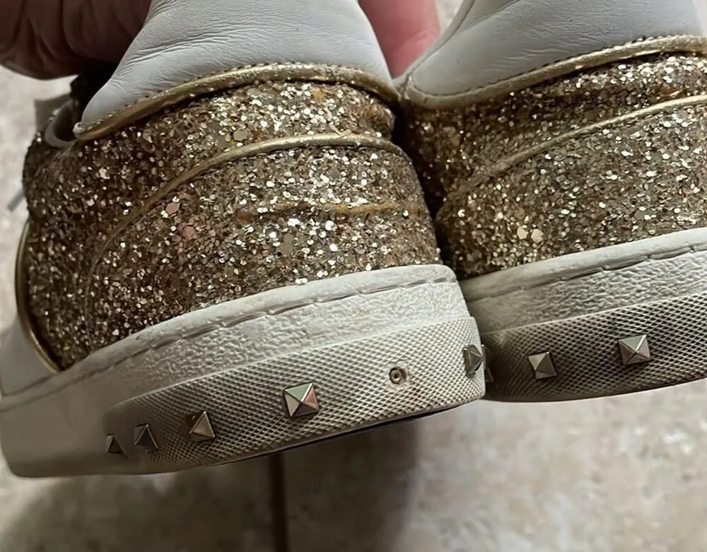 VALENTINO GARAVANI Glitter Flycrew Sneakers - Image 14