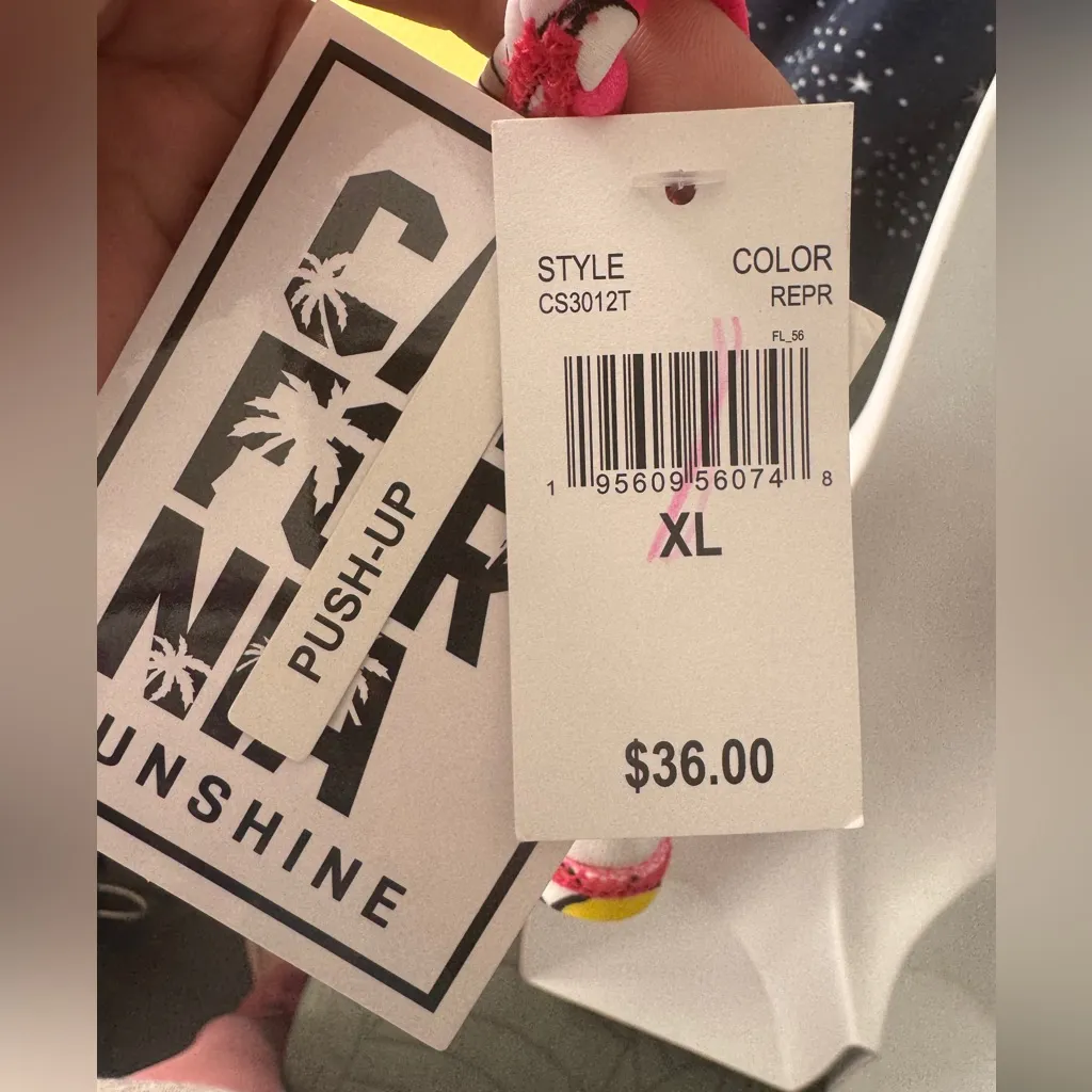 California Sunshine Hot Pink Daisy Bikini Set - Image 7