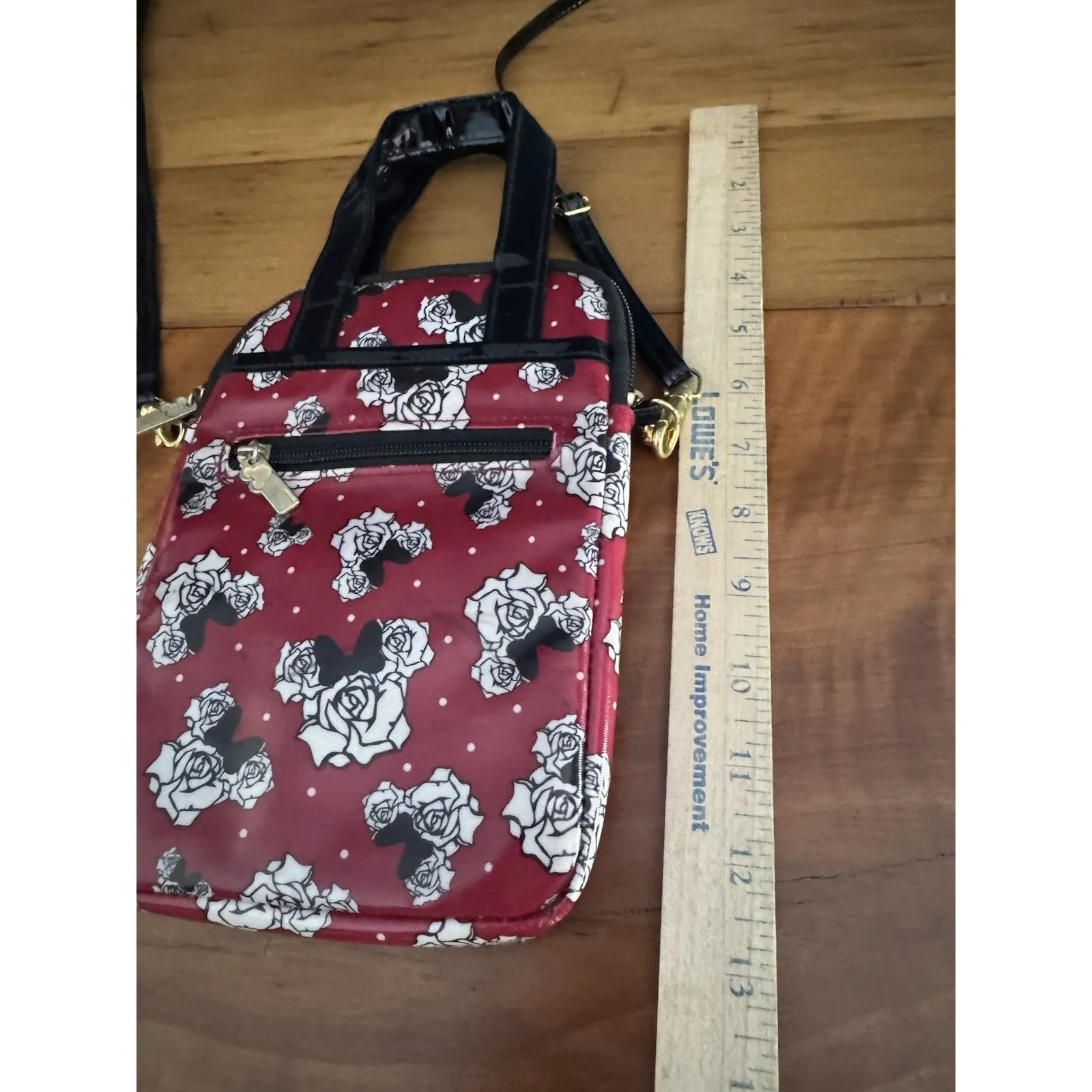 Authentic Original Disney Parks Tablet Case 7x5x5 Red Mini Mouse Flowers‎ - Image 6