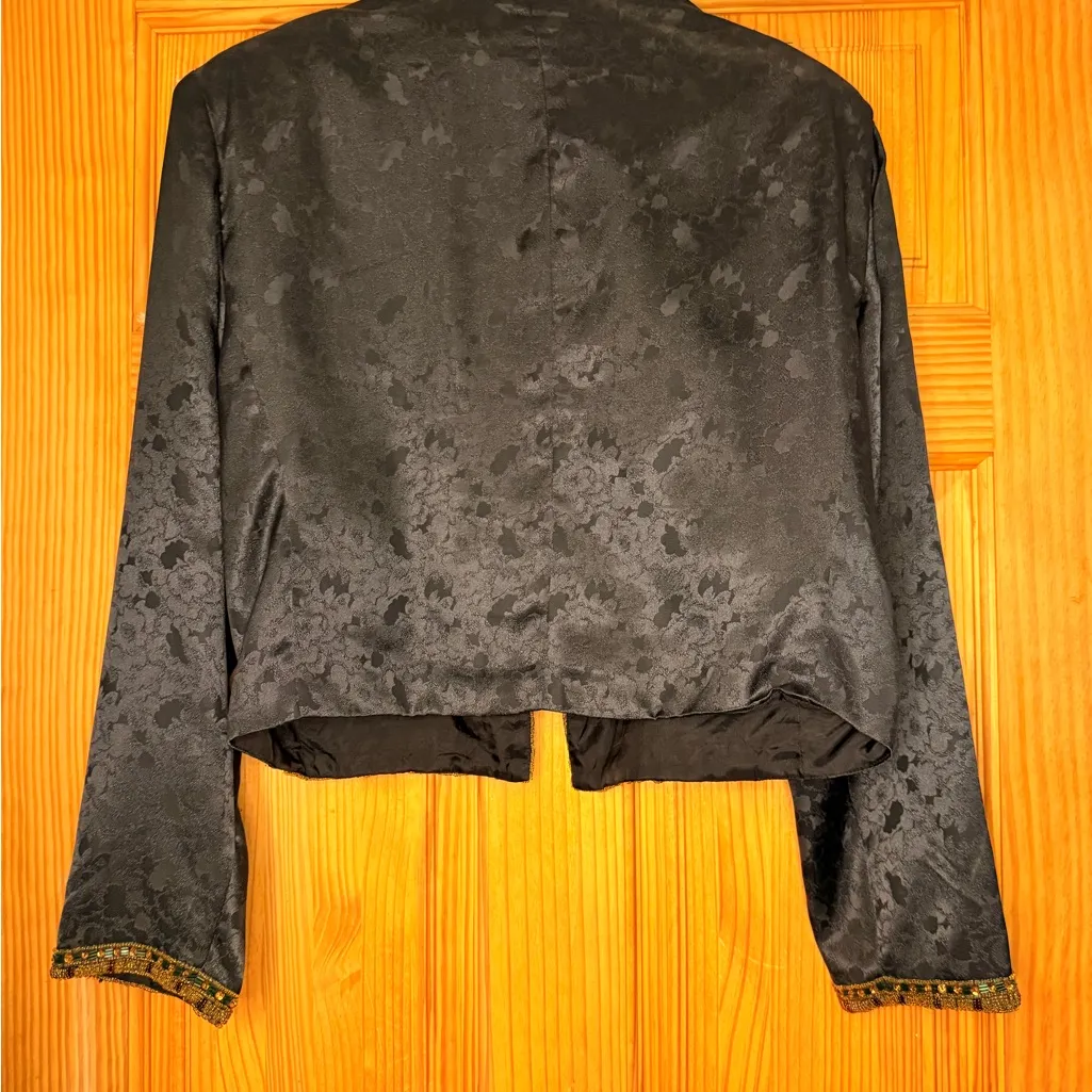 Vintage Victoria’s Secret Beaded Cropped Jacket Embroidered Bolero - Image 9