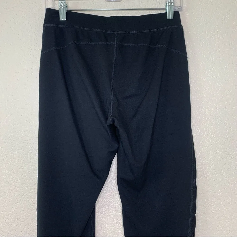 Fabletics Athletic Black Kara Ankle Tie Satin Stripe Jogger Pants - Image 10