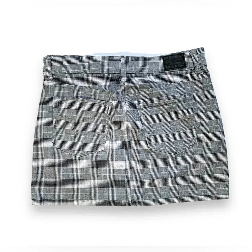NWOT American Eagle Plaid High-Rise Super Stretch Mini Skirt - Image 5